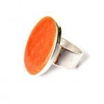 Orange Resin Oval Statemen..